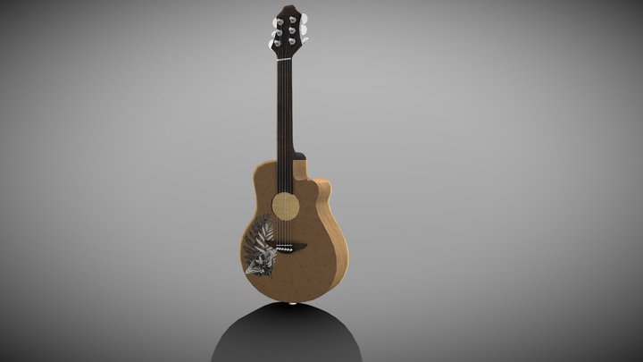 Ellie and Guitar 3D Model V2