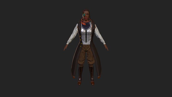 UNFINISHED Overwatch character 3D Model
