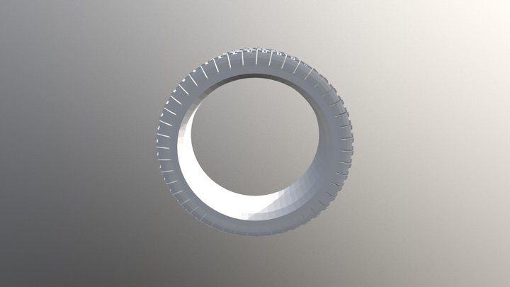 Peach Tire 3D Model