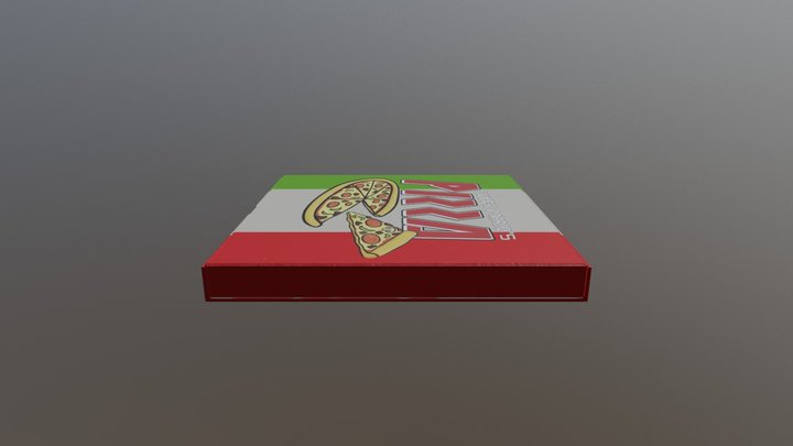 Gaming Pizza Box 3D Model