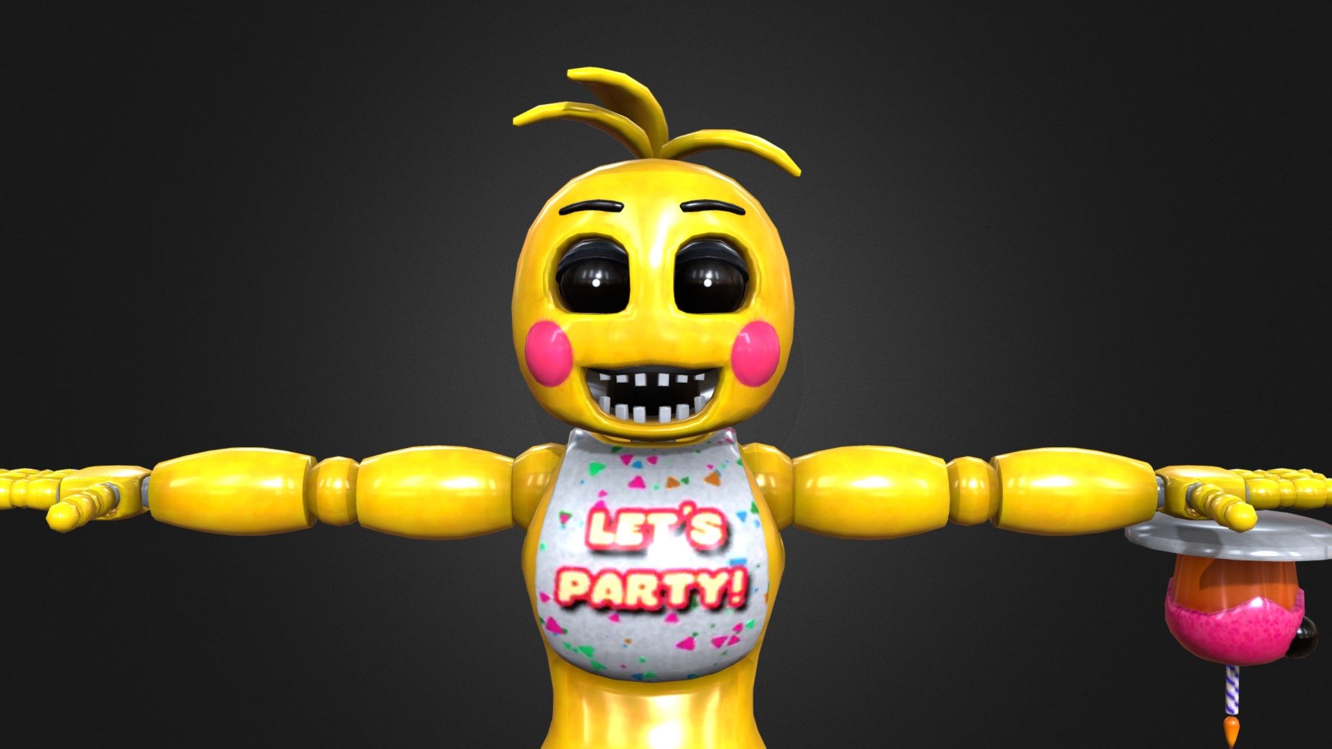 Toy chica beakless Fnaf ar - Download Free 3D model by fgvcvvjn (@fgvcvvjn)  [753ae41]