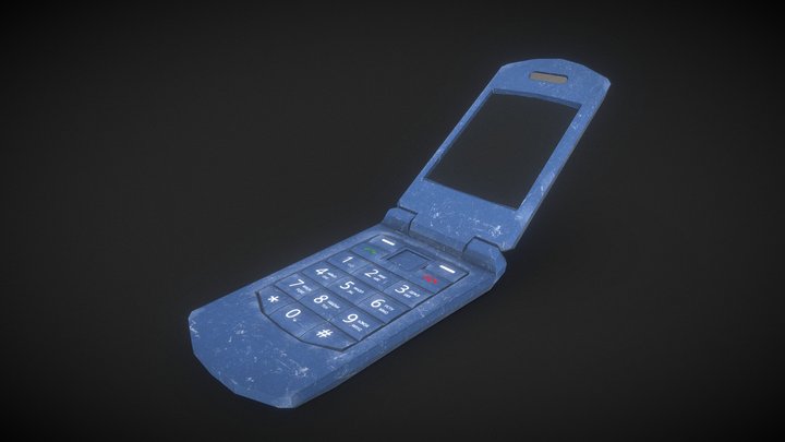 Old phone number 3D Model