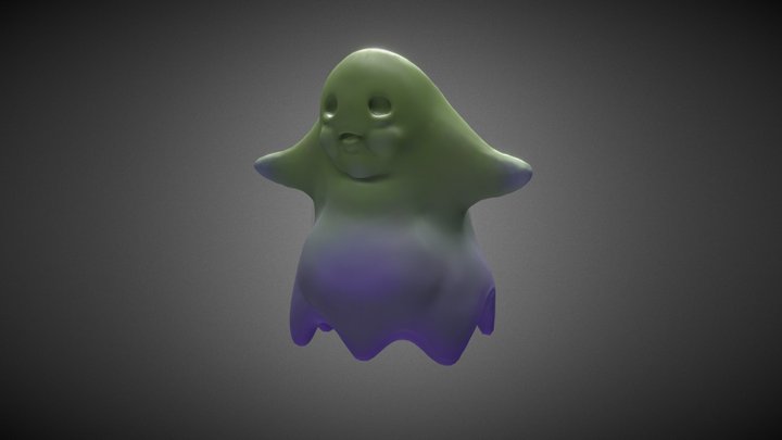 Chubby Ghost 3D Model