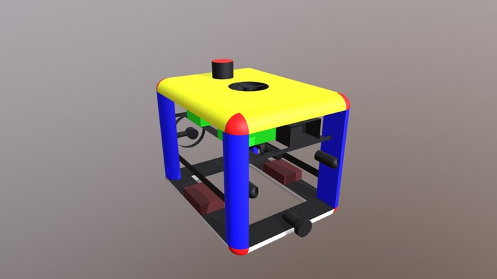 remotely operated underwater vehicle (ROV) 3D Model