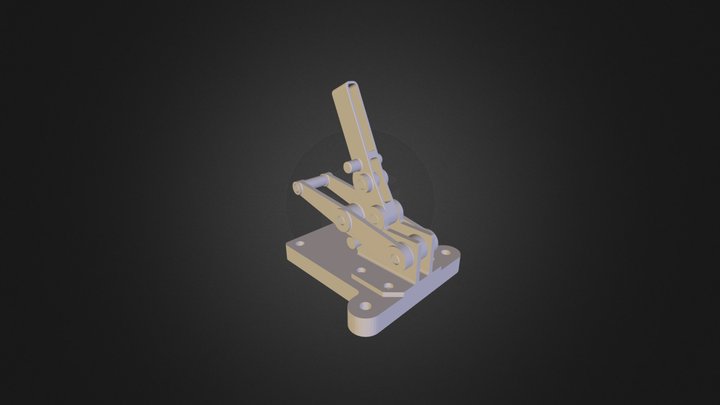Offset Hold Down Clamp 3D Model