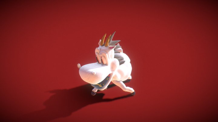 Charles The Goat07 Final Pose Take 2 3D Model