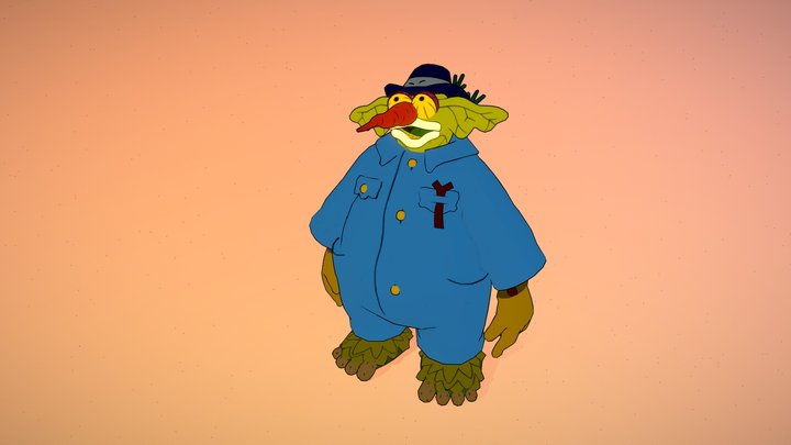 The Vegetable Man 3D Model