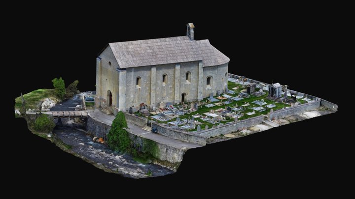 Allos - Eglise Notre-Dame-de-Valvert 3D Model