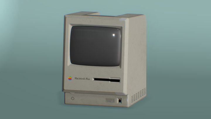 Macintosh Plus 3D Model