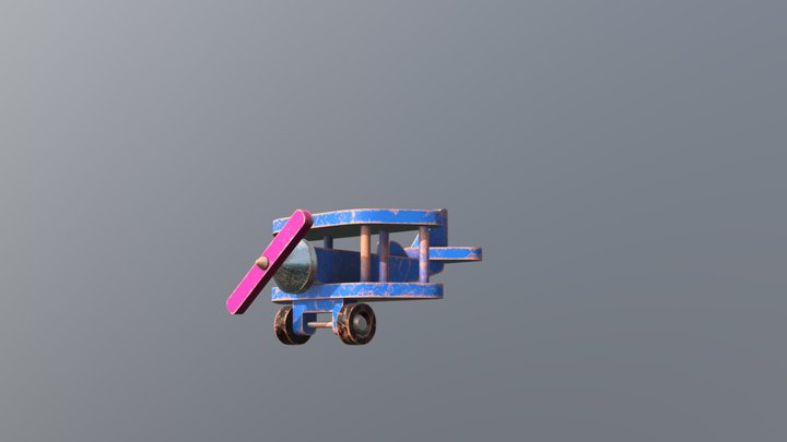 Toy Plane 3D Model