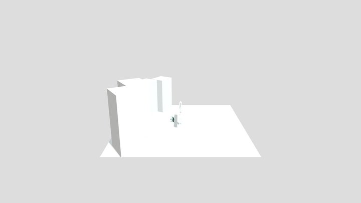 Crane structure with buildings from Ben 10 Game 3D Model