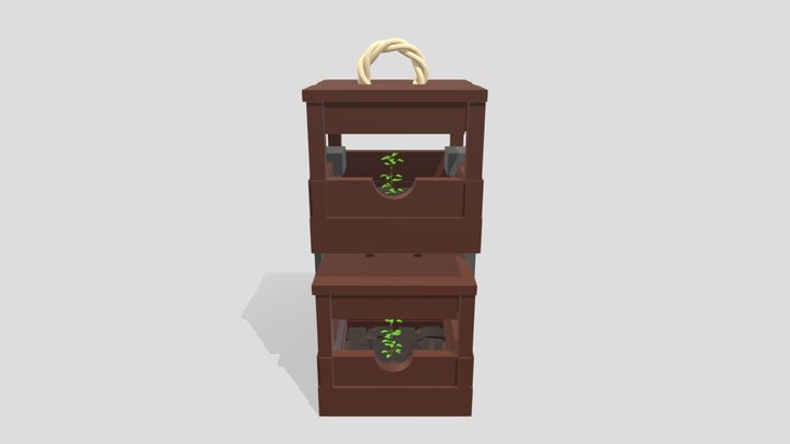Stacked Boxes 3D Model