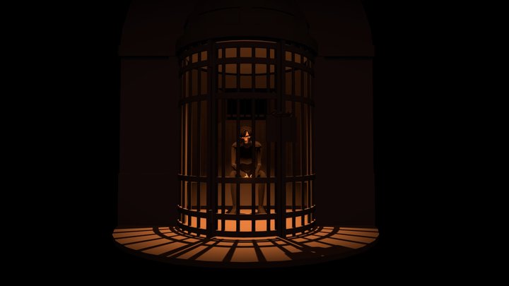 Prisoner in a cell 3D Model
