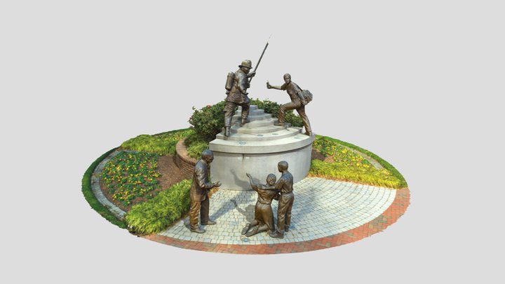 Maryland Fire Rescue Services Memorial2 3D Model