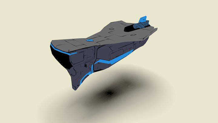 Dropship 3D Model