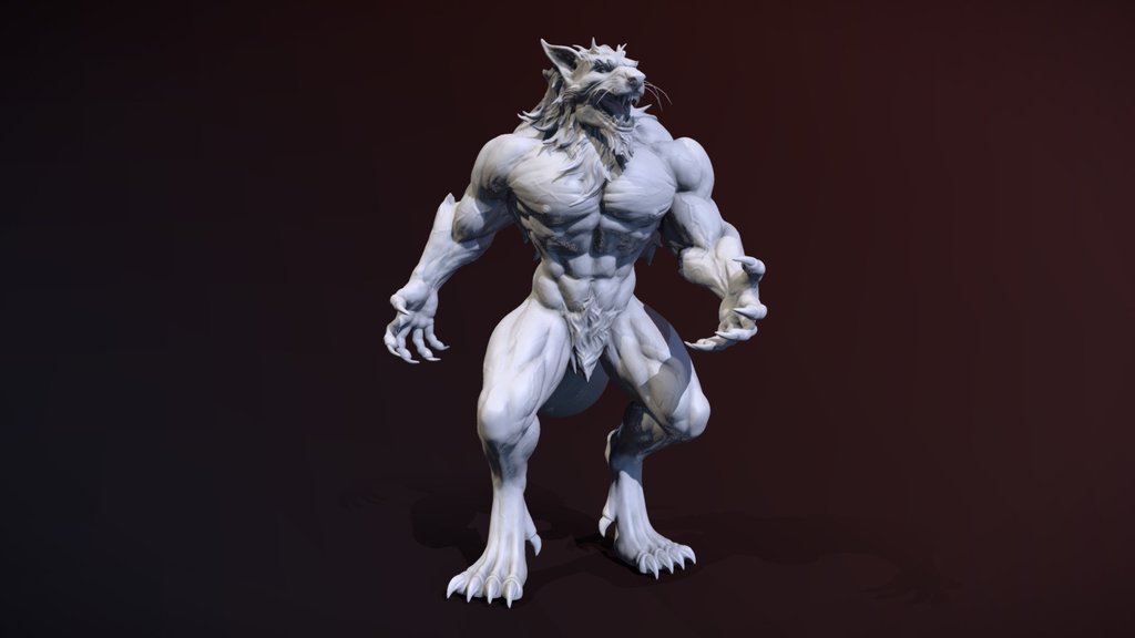muscle werewolf A 3D model collection by yourtypicalfox Sketchfab