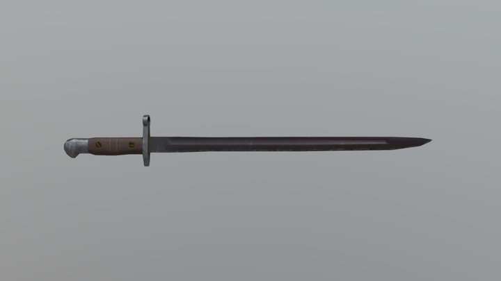 M1917 Bayonet 3D Model