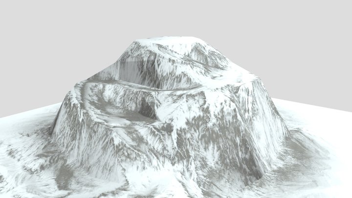 Snow Mountain - Low Poly (Free) 3D Model