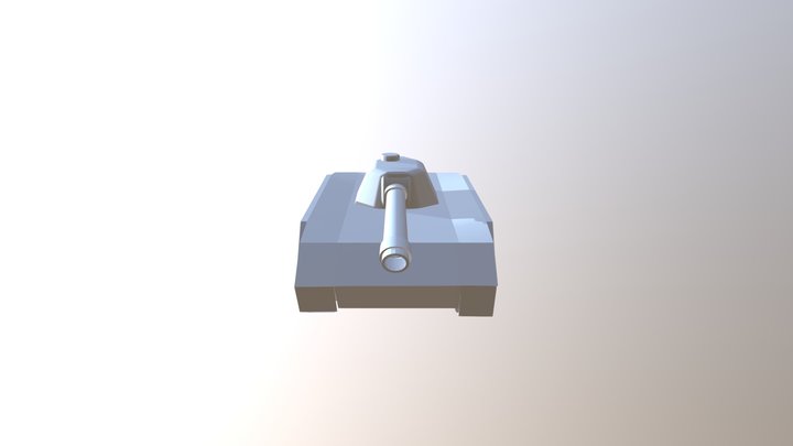Tank Model Low Detail 3D Model