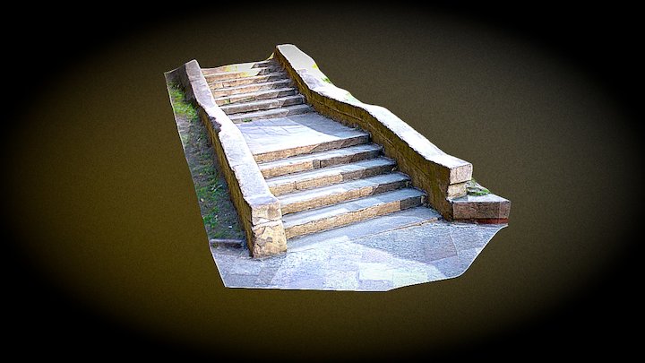 Stairs on Old Market square 3D Model