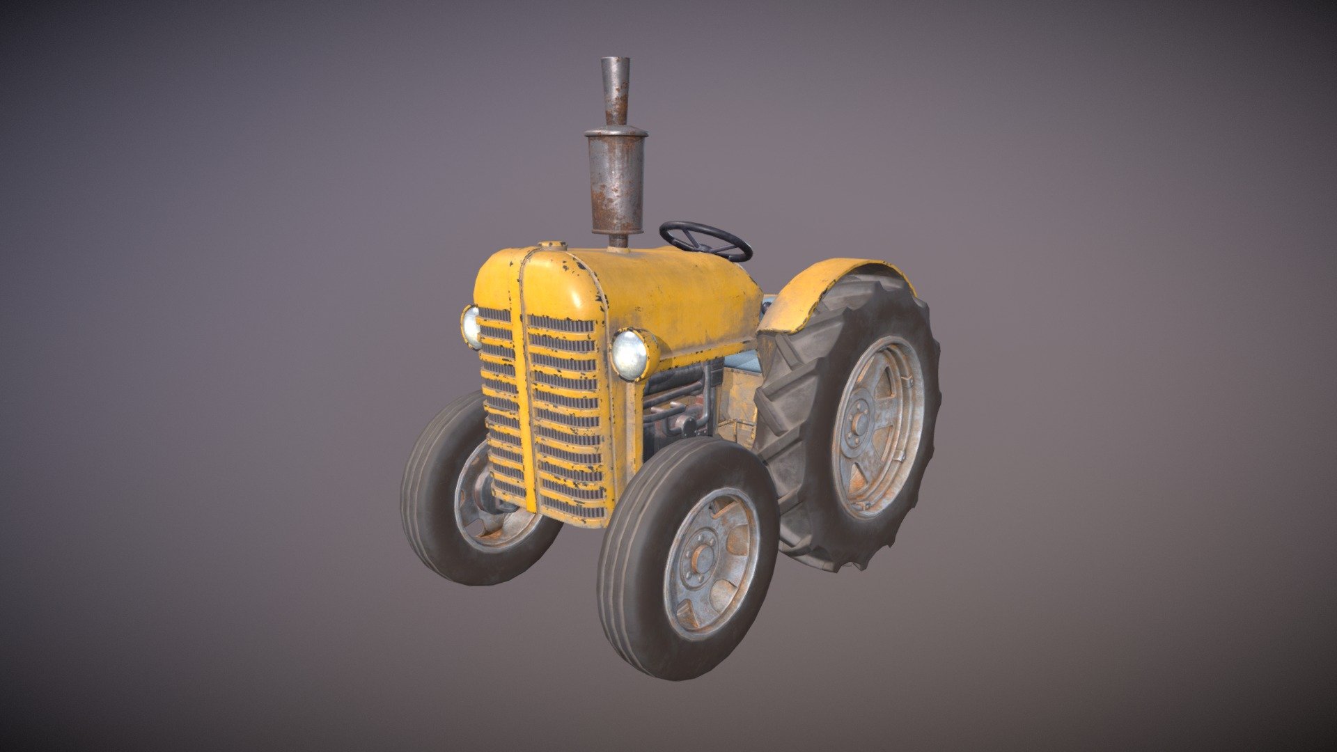 Cartoon Tractor - Download Free 3D model by Stan (@Stas_SayHallo) [7545df4]
