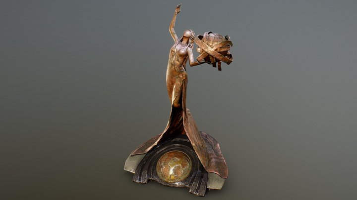 Old and damaged statue 3D Model