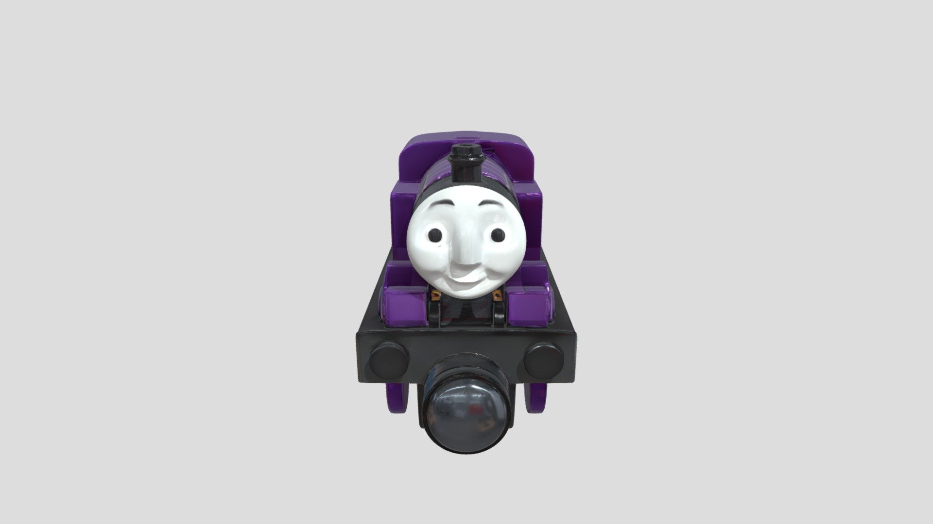 purple toy train with a face - 3D model by ayidechama [7546628] - Sketchfab