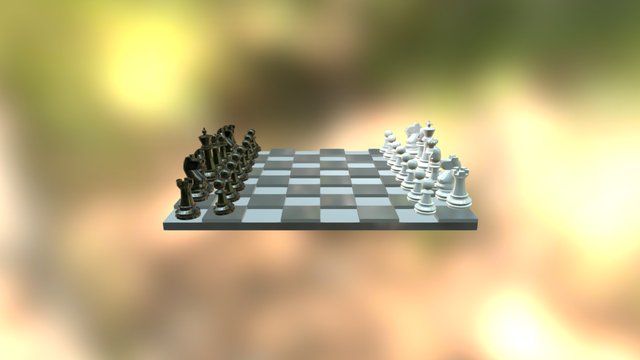 Ajedrez 3D Model