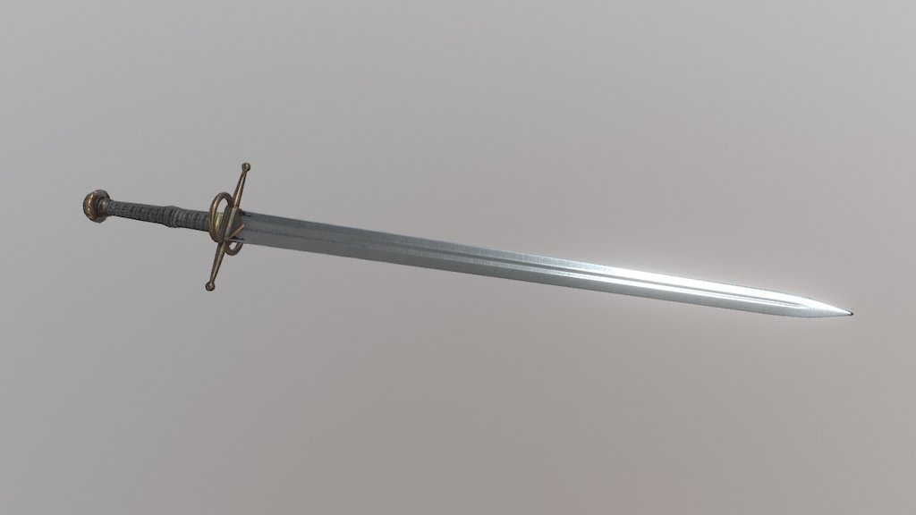 Steel Sword - 3D model by BigCube [7547991] - Sketchfab