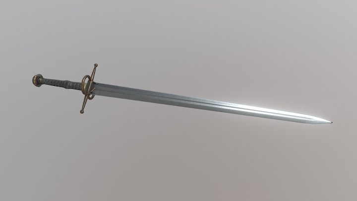 Steel Sword 3D Model