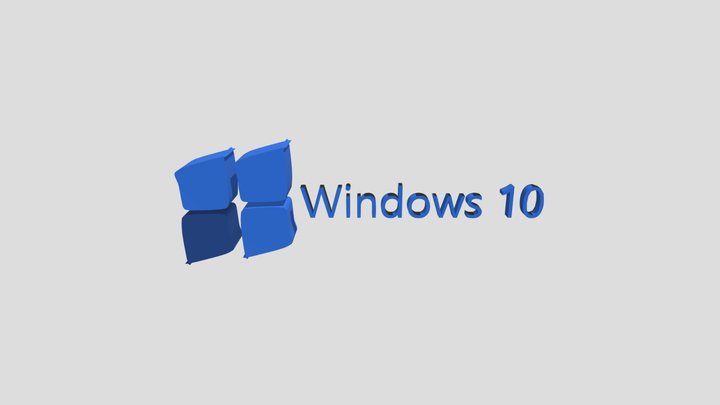 Windows 10 3D Model