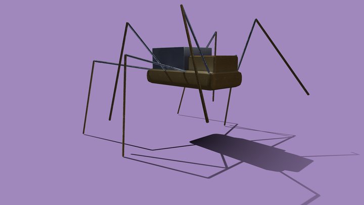 Spider Robot Walk version 2 3D Model