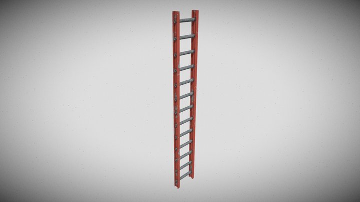 Metall Ladder 3D Model