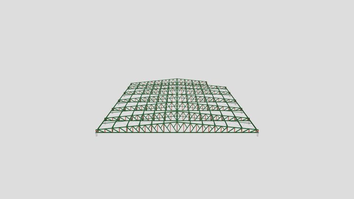 Cobertura - Academia Axel Fitness 3D Model