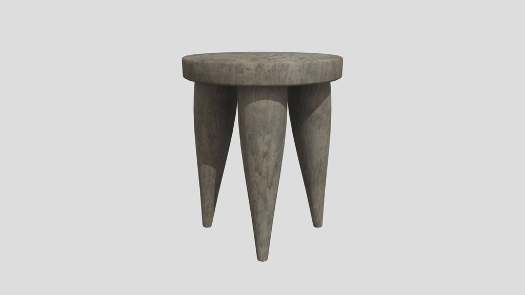 Senofo White Stool