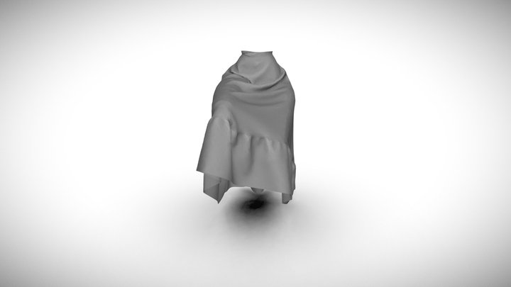 Skirt Frida Khalo 3D Model