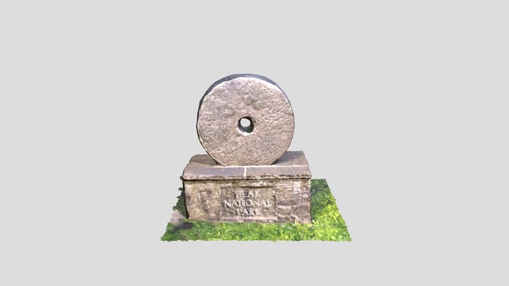 Peak District Sign - Photogrammetry 3D Model