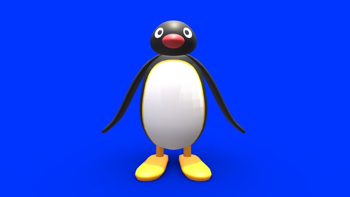 Pingu (PINGU FACE Artwork Style) 3D Model