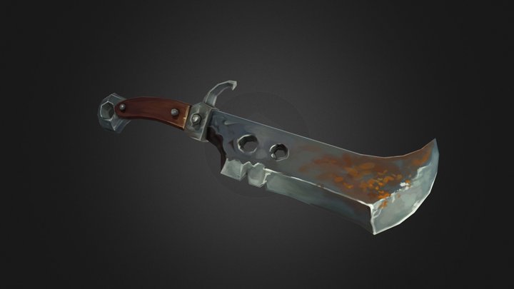 3D model HIE Chinese Big Knife N1 VR / AR / low-poly