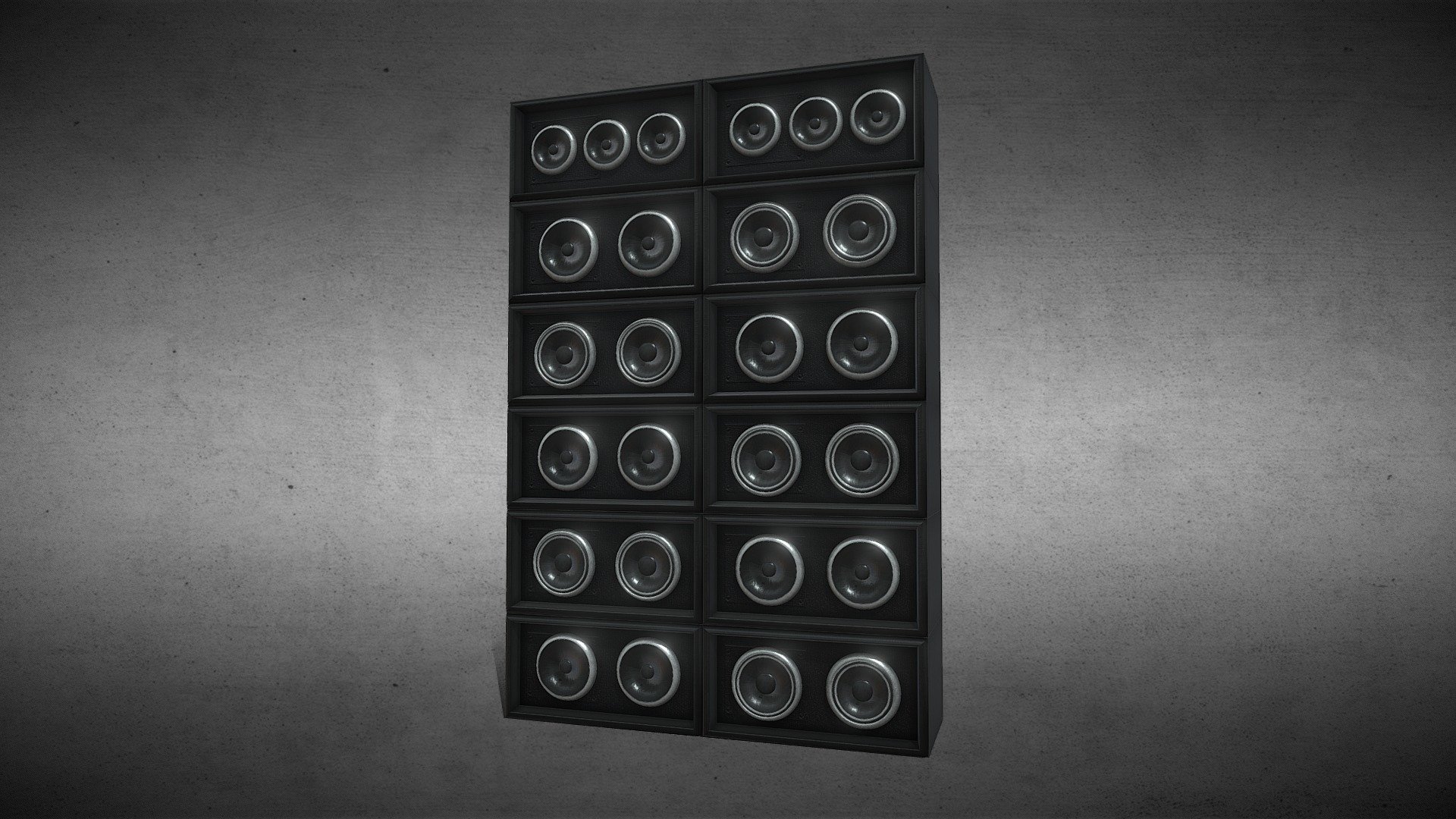Doof Wagon Speakers (Part3/4) - Large Speaker — Sketchfab embed 3D viewer