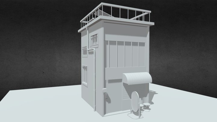 Shop 3d Model Low Poly 3D Model