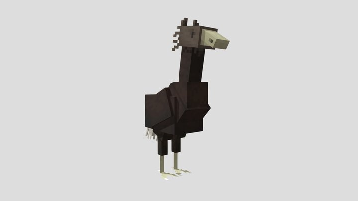 Ostrich horse 3D Model
