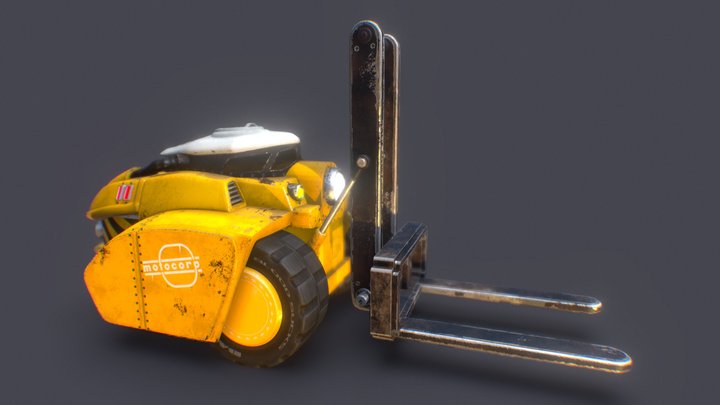 Scifi Forklift 3D Model