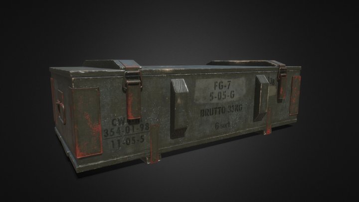 Ammo Crate 3D Model