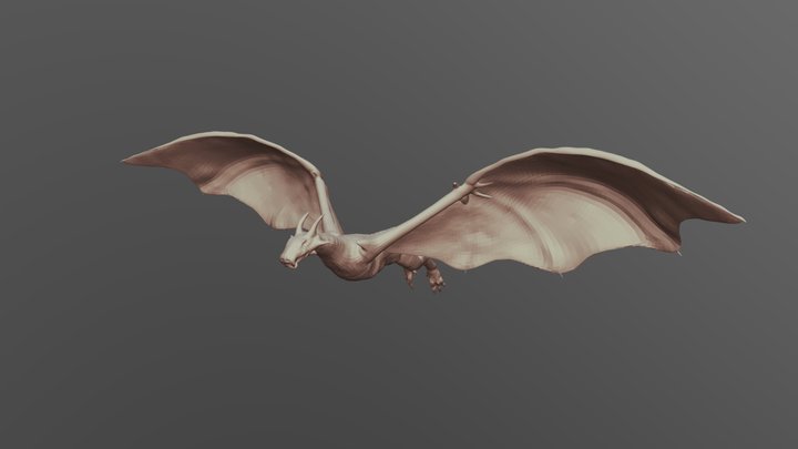Dragon Lowpoly 3D Model