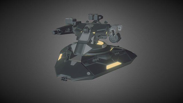Sci-fi tank concept 3D Model
