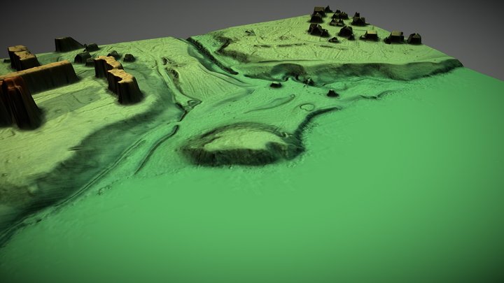 Plungės piliakalnis II (Lithuania) – Gratis 3D-model STL