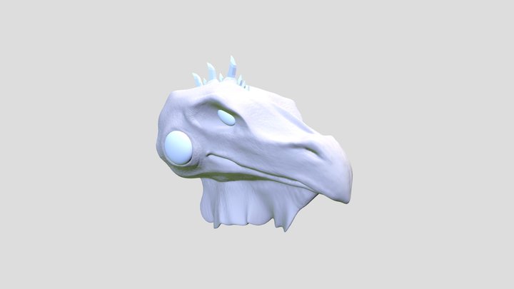 3D Dinosaur Monster Head 3D Model