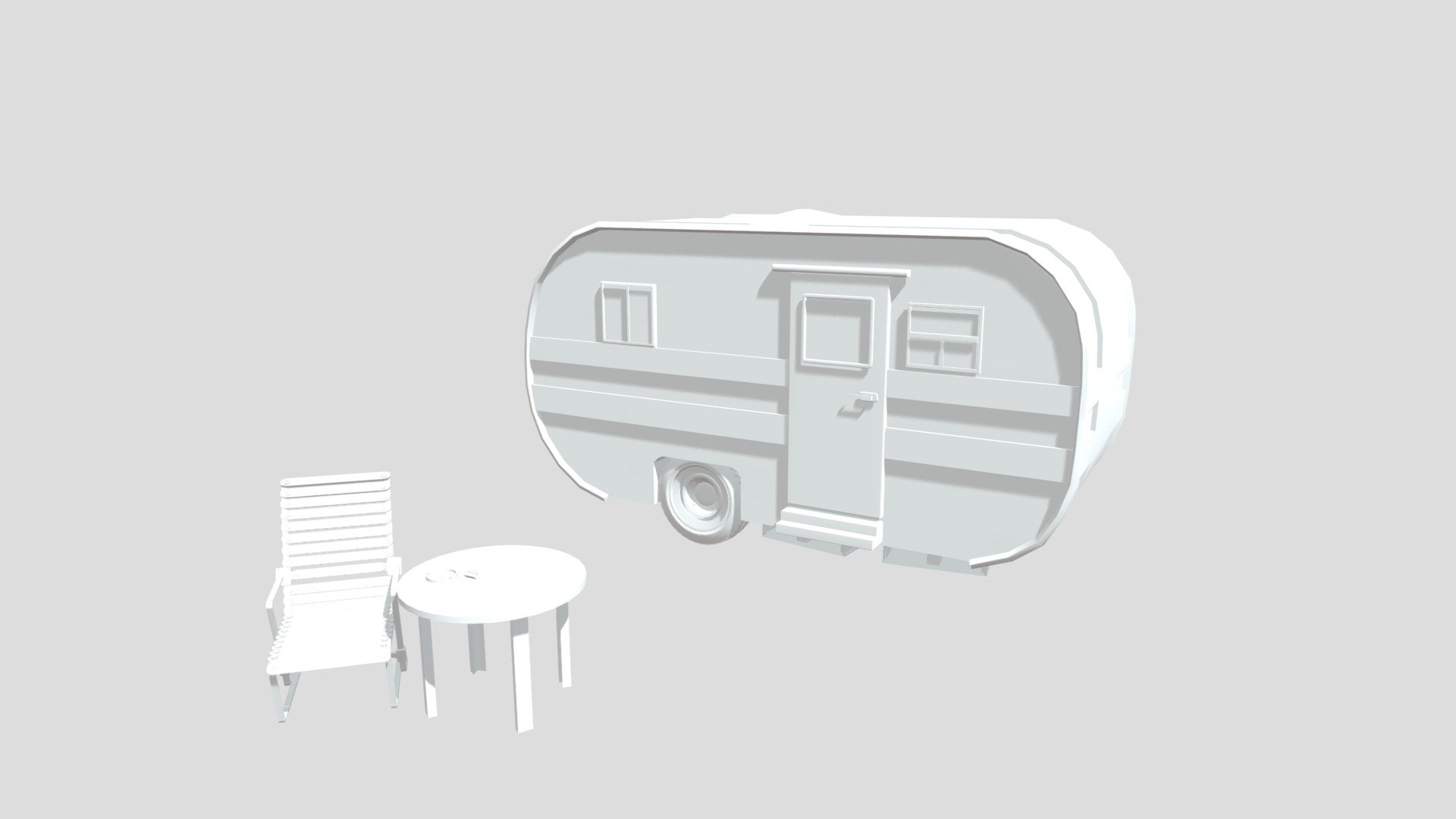 RV in the desert - 3D model by JoselinneGabriel [7552bf7] - Sketchfab
