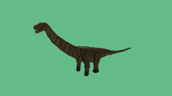 Argentinosaurus Minecraft Model. 3D Model